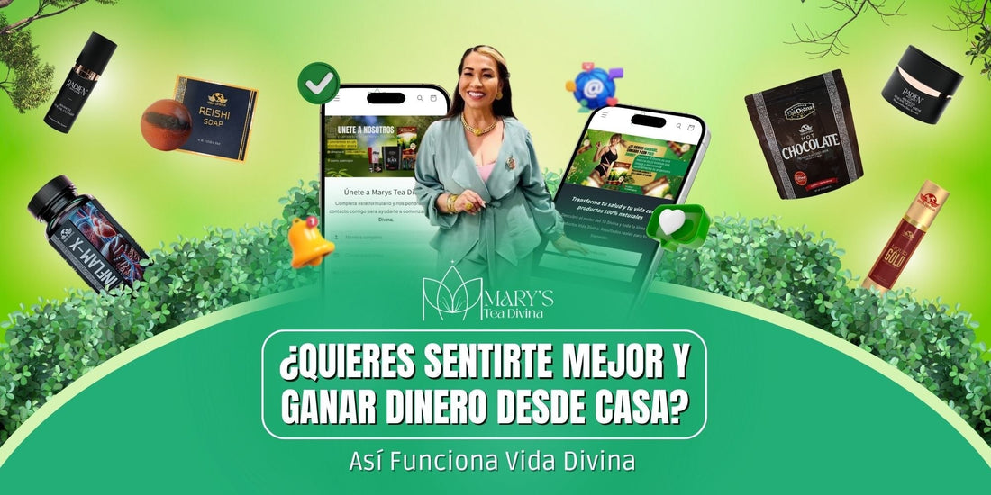 ¿Quieres Sentirte Mejor y Ganar Dinero Desde Casa? Así Funciona Vida Divina